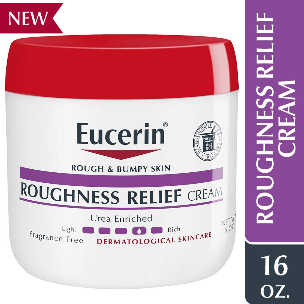 Eucerin Roughness Relief Cream - Smooth Rough and Bumpy Skin - 16 oz. Jar : Beauty