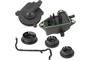 Bomunik Engine Oil Separator Cover Kit & Camshaft Expansion Plug Kit For Benz GL 550 Replacnt # 2720100631,0009985690,0009986590,2720160134,2720181382 (6-piece set Fits M272 V6 Engine)