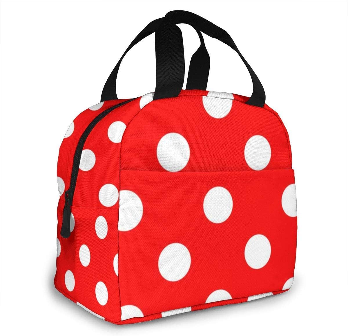 Napravi Rs 8 3 X 7 9 Pouces Molelanki Sac Isotherme A Fermeture Eclair A Pois Rouge Sac Isotherme Portable Boite A Lunch 21 X Cm Transport De Nourriture Rangement Et Organisation