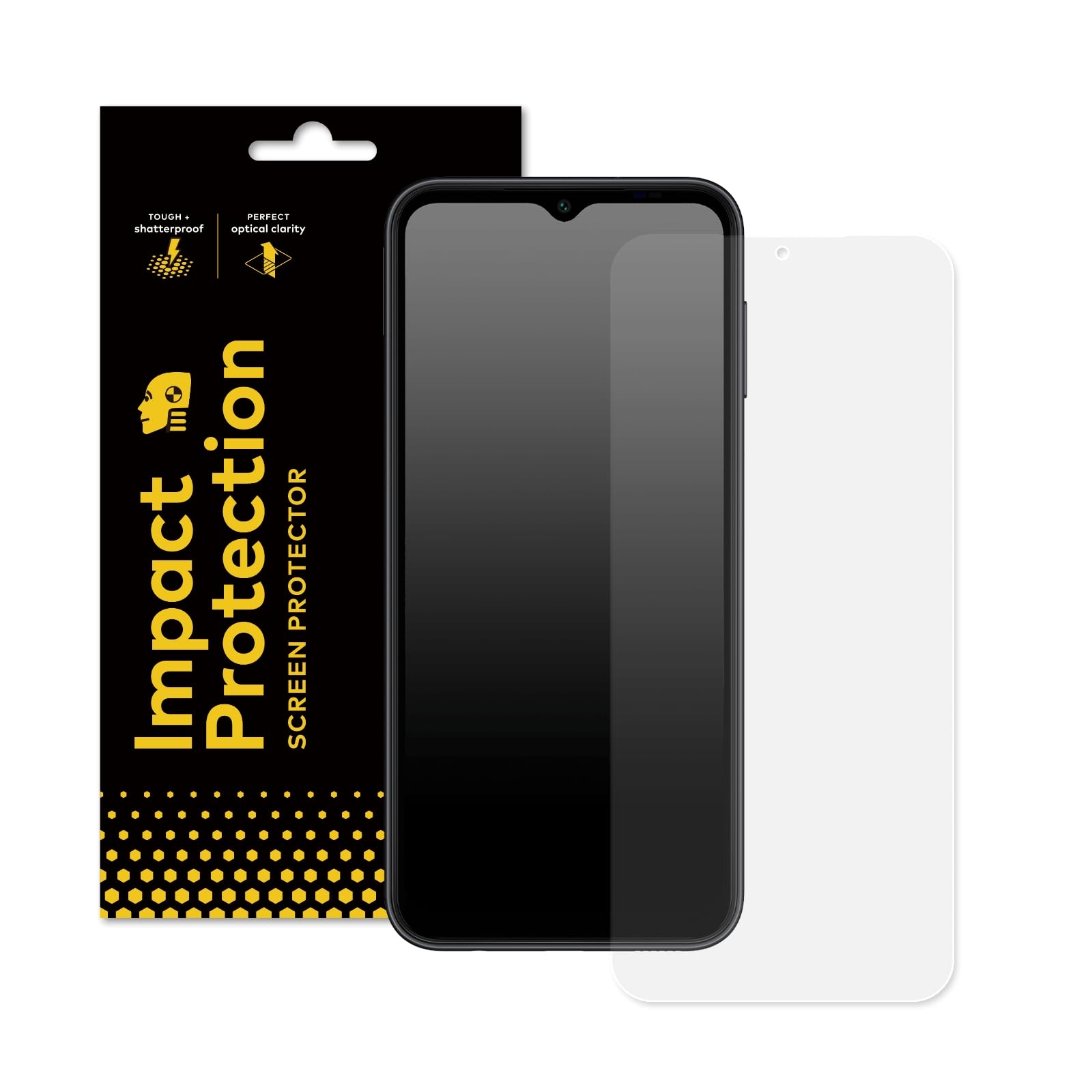RhinoShield Screen Protector Compatible with [Galaxy A14 (4G/5G)] | Impact Protection - High Strength Shock Damping / Dispersion Technology - Transparent and Fingerprint & Scratch Resistant