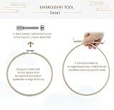 HAUSPROFI Embroidery Starter Kit 50 Colours 7 Bamboo Hoops Kumihimo Disk view 5