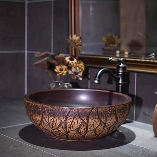 Aufsatzwaschbecken Jingdezhen Chinesische Retro-Keramik-Waschbecken