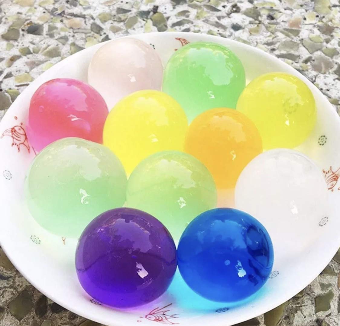 KIKAN 50 Large Orbeez Magic Water Beads UK Seller Jumbo Ball, Crystal