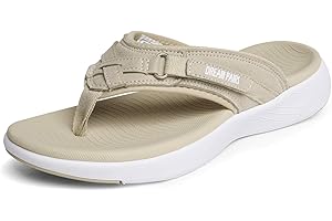 DREAM PAIRS Women's Arch Support Flip Flops Comfortable Thong Sandals