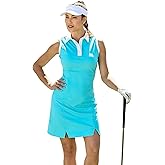 ACEGOLFS Tennis Dresses for Women Summer Sleeveless Golf Dress for Women Solid Active Workout Exercise Sports Athletic Dress
