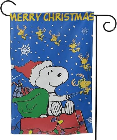 Amazon Com Oabear Merry Christmas Snoopy Unique Double Sided