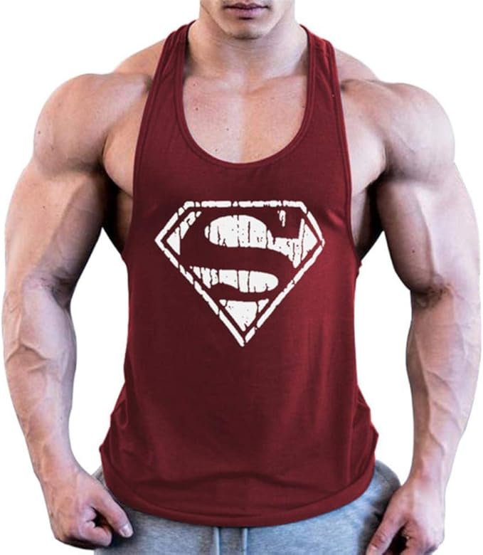 lld Superman Bodybuilding Stringer Tank Tops Men Gyms