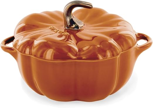 Amazon.com: 16-oz Petite Cocotte de calabaza, color naranja ...