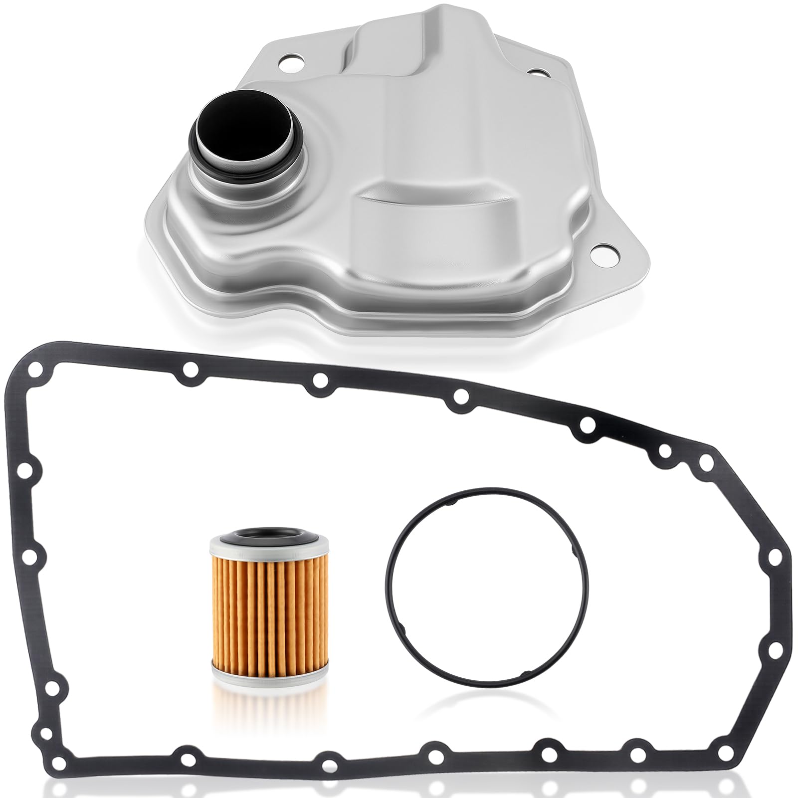 Photo 1 of CARBBIA 20 Holes Transmission Filter Oil Pan Gasket Kit Replaces 5191890AA Compatible with Jeep Compass Compatible with Jeep Patriot 2007-2017 2824A004 2824A007 31728-1XH0A 31397-1XF0C