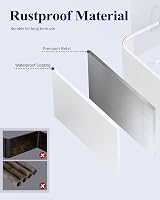 Kitsure 2 Pack Rustproof Shower Caddy Large 2 Shelves Drill-Free White view 3