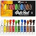 Acrylic Paint Set - Painting on Canvas Glass Crafts Fabric Clay Ceramic Nails Wood Rocks - Artist Paints for Kids Adults Beginners - Non toxic Heavy body Acrylic Paints set 12 ml 12 tubes