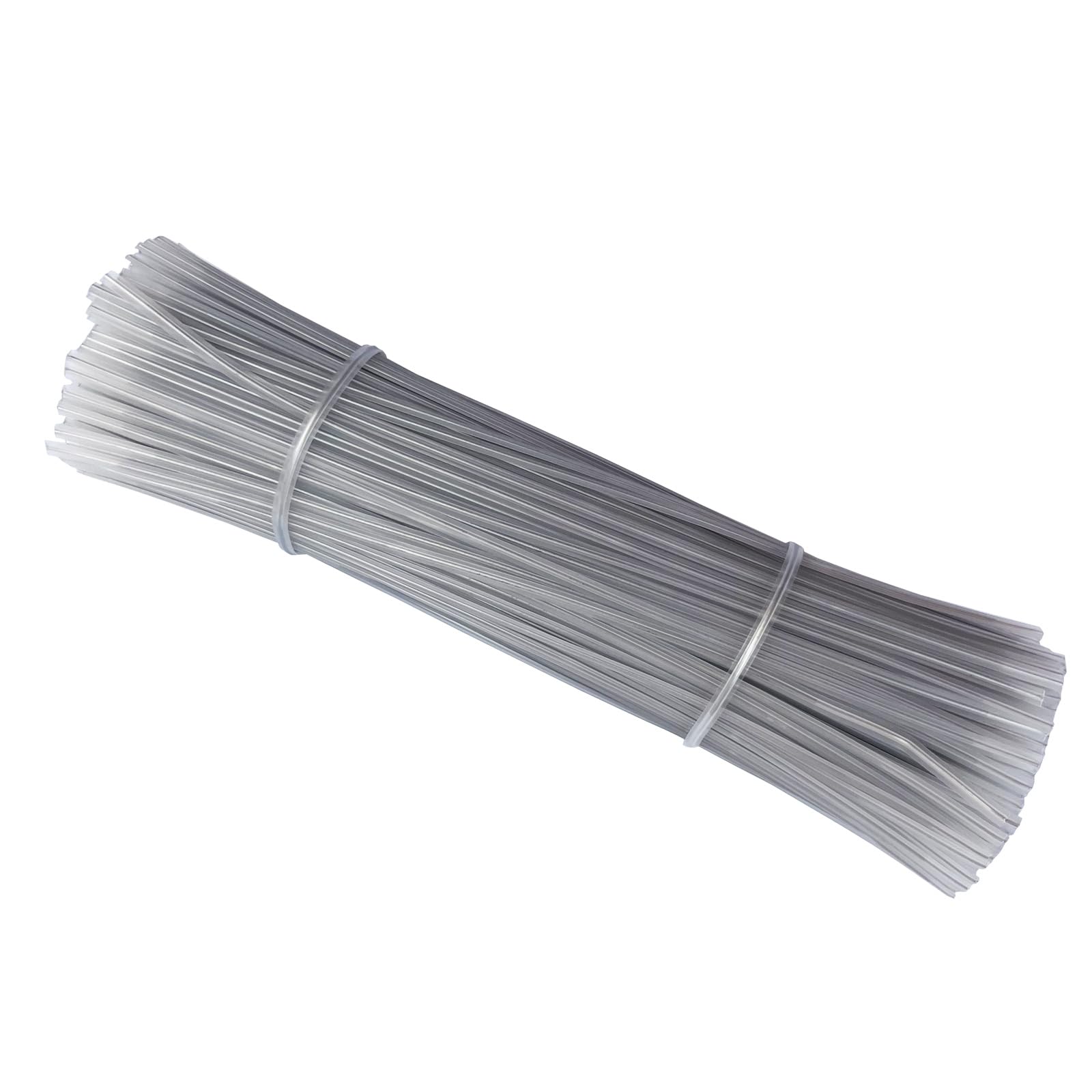 Tangser 500 Pack 6 Inch Clear Plastic Twist Ties - Reusable Twisty Ties for Cords, Garbage Bags, Gardening and More - Durable, Flexible and Coated for Long-Lasting Use