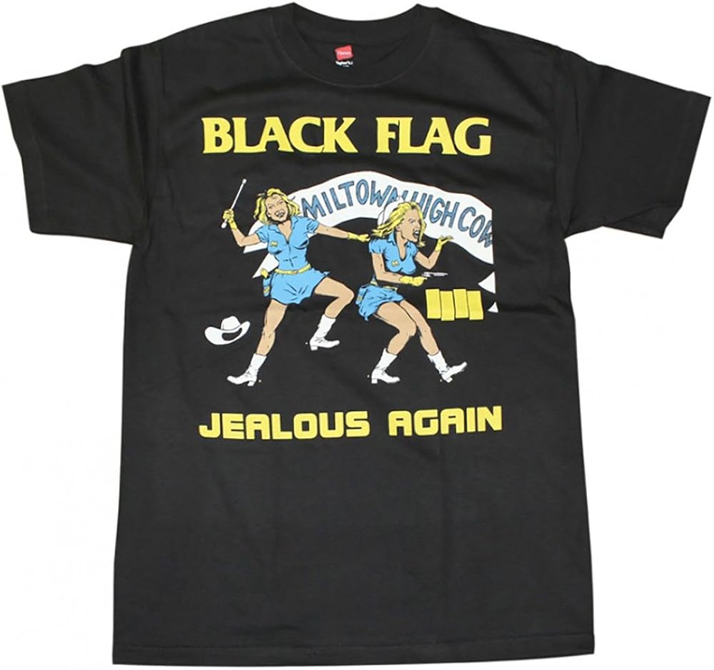Black flag jealous again shirt Clearance