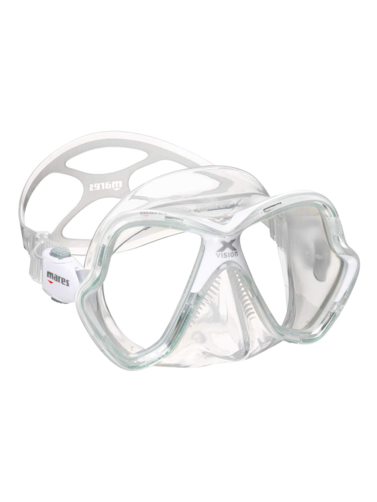 Mares X-VISION Mask Unisex-Adult One Size White/Transparent