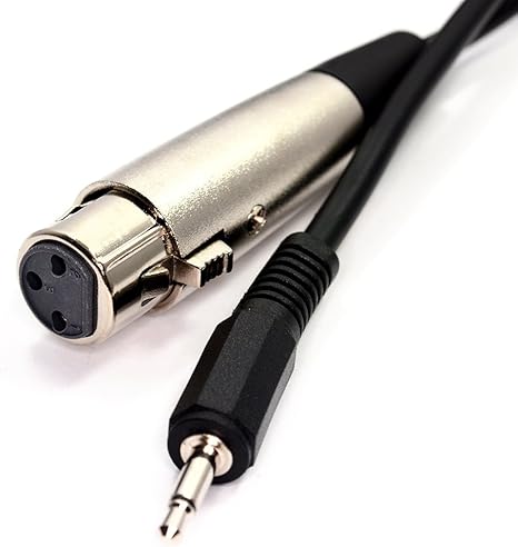 3 5 Mm Mono Klinkenstecker Pc Laptop Zum Xlr Weiblich Amazon De