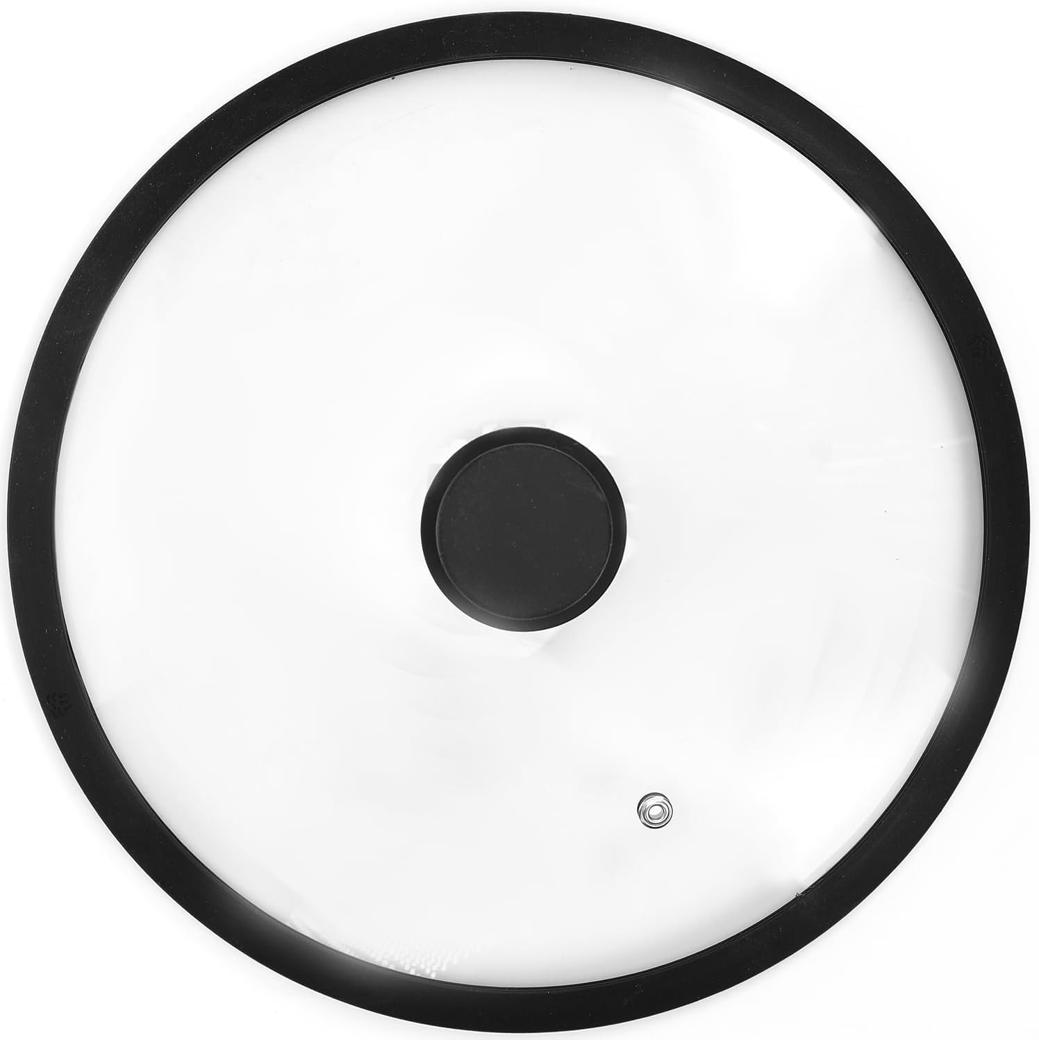 Photo 1 of Silicon Glass Lid for Pot,Pan,Skillet Fits 10"(26CM) Cookware Silicon lid Dishwasher Safe, Replacement Lid Vented Tempered Glass with Heat Resistant Silicone Rim By HR Huare Technology, Black,1 Pack