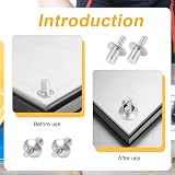 PEUTIER 100pcs Aluminum Hammer Drive Rivets Round Head Solid Knock Type view 5