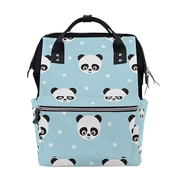 panda blue diaper bag