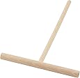 BICB Beechwood Crepe & Pancake Batter Spreader - Wooden T-Shape Scraper Stick for Griddle - Kitchen Tools & Essentials for Flat Tortilla Shells, Roti, Galettes - Round Food Pastry Tool - 5.5 Inches