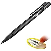 Nitecore NTP31 Bolt Action Tactical Pen with Tungsten Steel Glass Breaker with NitecoreSt Sticker