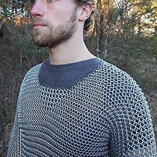 Medieval Knights Full Sleeve Hauberk Chainmail Large - Image 3
