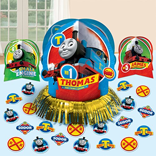 Amscan Thomas The Tank Engine Centerpiece Table Decorating Kit 23 Count Birthday Party