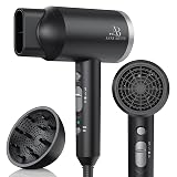 ANNE BETTY Ionic Hair Dryer with Diffuser, 1800W Blow Dryer for Women & Men, Fast-Drying, Lightweight, Low Noise, Hair Care Styling Tool for Home, Travel, Gifting