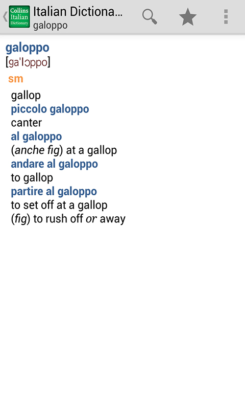 Collins Italian Dictionary