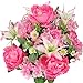 Admired By Nature Spring Bush Artificial Hydrangea Flowers, Pink-Lily