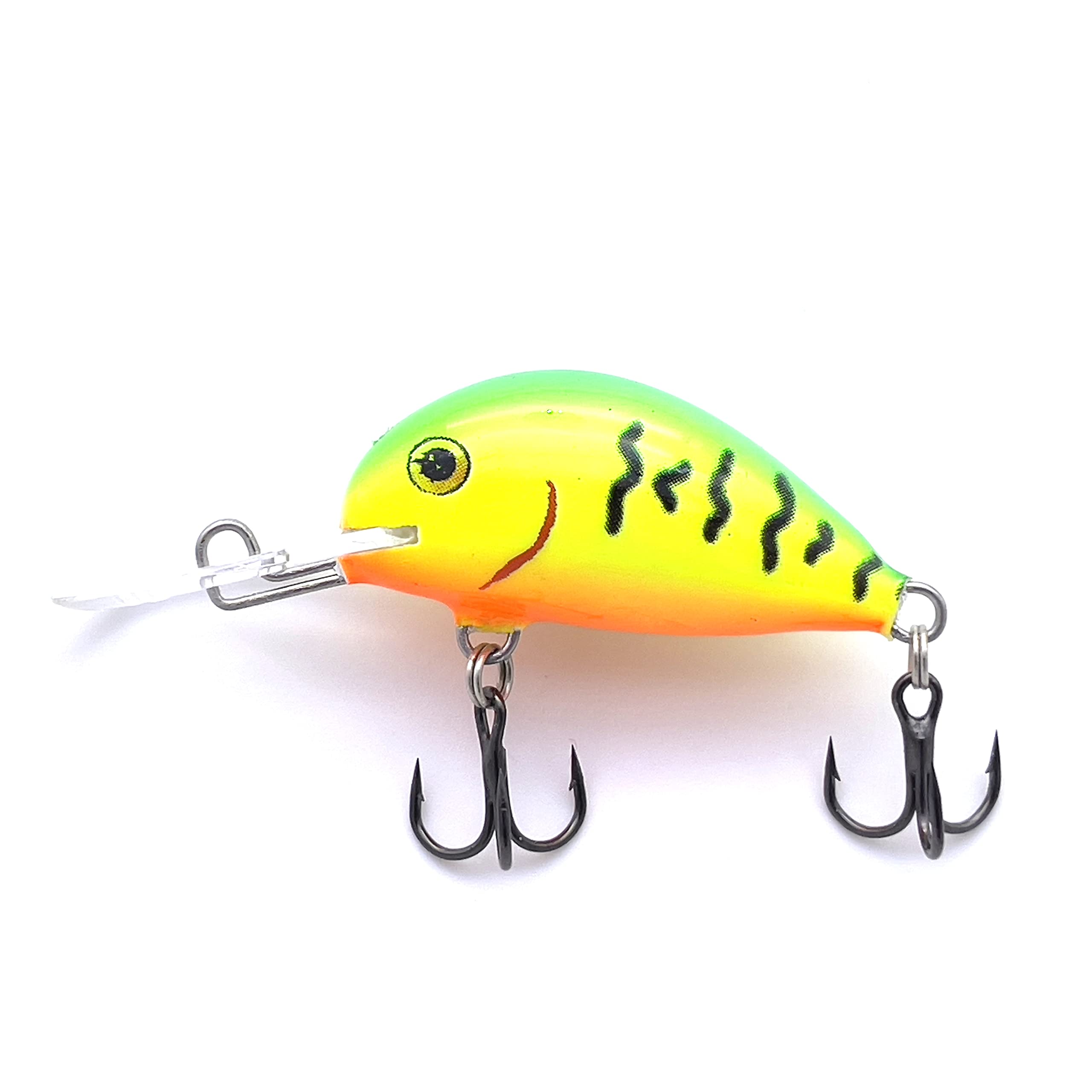EVERBAY DORADO Wobbler Fishing Lure - Artificial Hard Crankbait - Fishing Tackle, Topwater Life-Like Swimbait for Perch Pike Zander Catfish Chub Barbel Trolling in Freshwater,Sinking - ALASKA 3.5cm FT