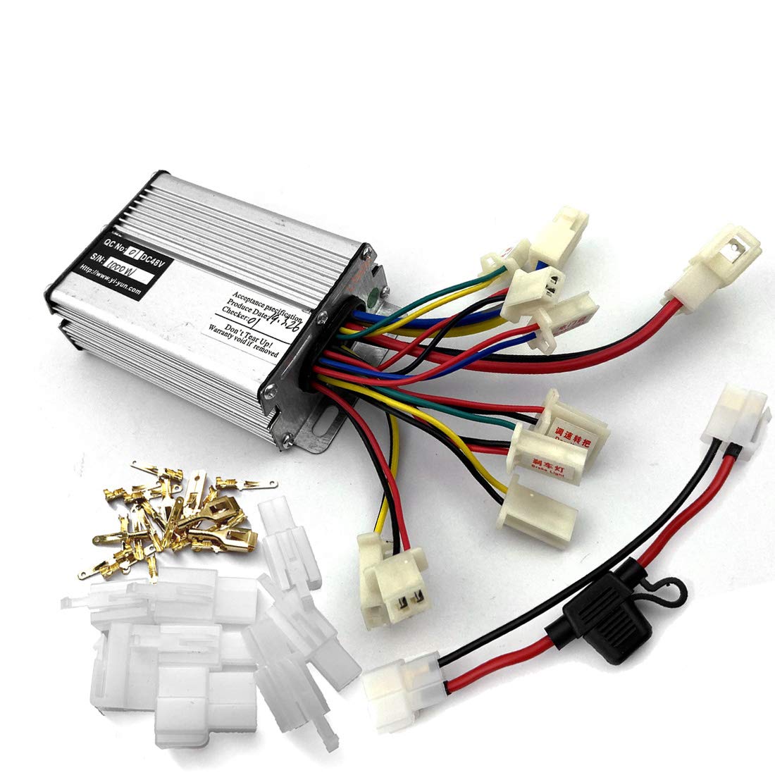 36V 48V 1000W Controller For Brushed DC Motor Scooter Controller With 30A Fusible Circuit Breaker (36V)