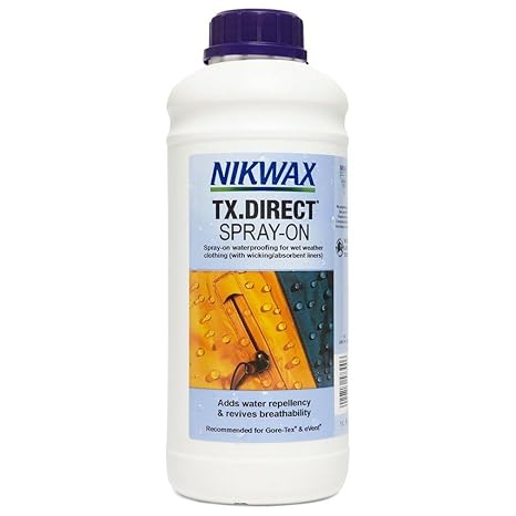 Nikwax Pflegemittel TX Direct Spray Water Proofer, Transparent, 1 Litre