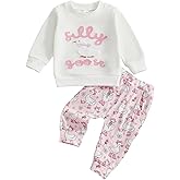 Djbdesi Baby Girl Fall Outfits Long Sleeve Sweatshirt Tops Joggers Pants Toddler Sweatsuit Winter Clothes Set