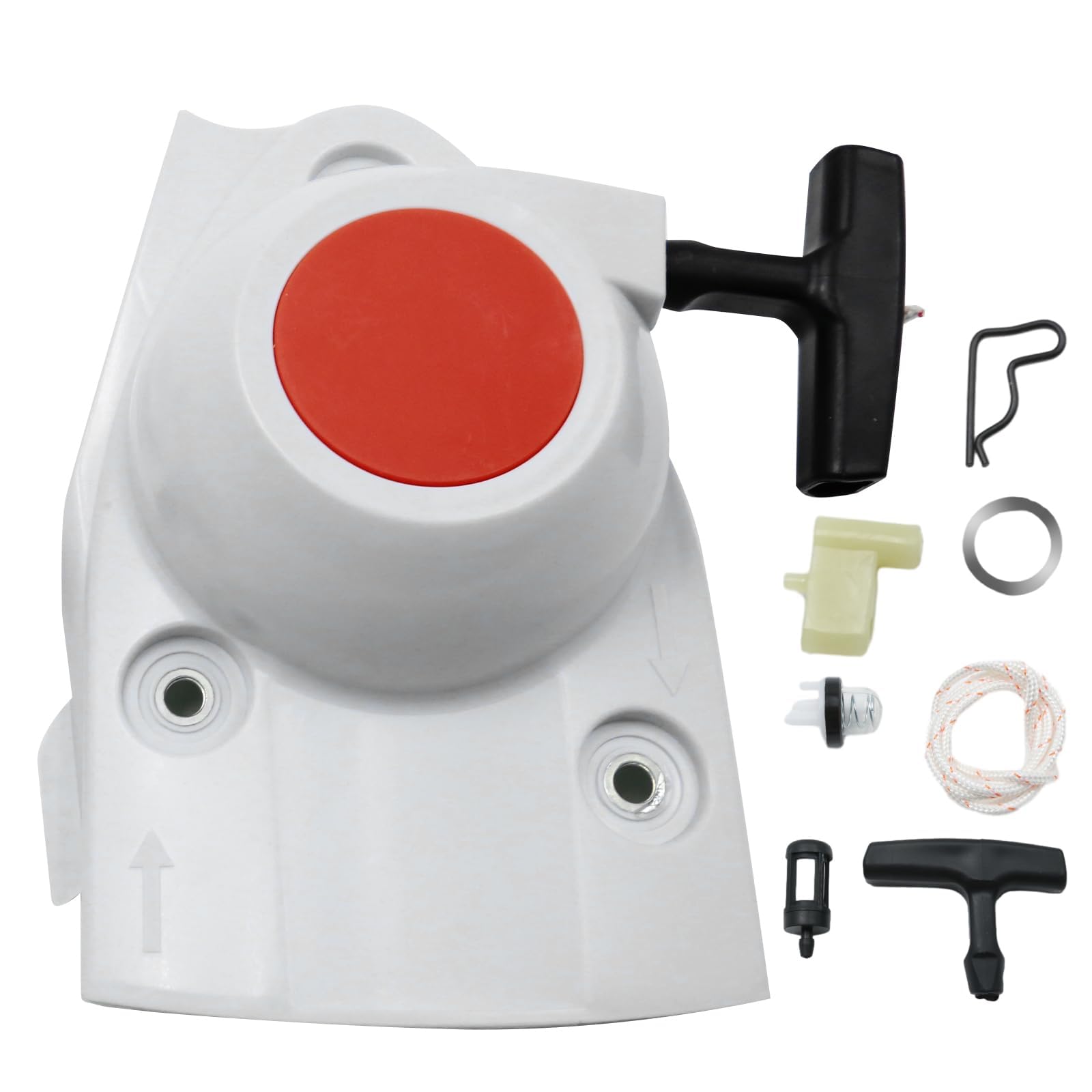 JUUDDENPARTS 42381900300 Recoil Starter Pull Start, Recoil Pull Starter Assembly Kit with Accessories, Lawn Mover Recoil Pull Starter, Replacement for Stihl TS410 TS420 TS480i Replaces 42381900301