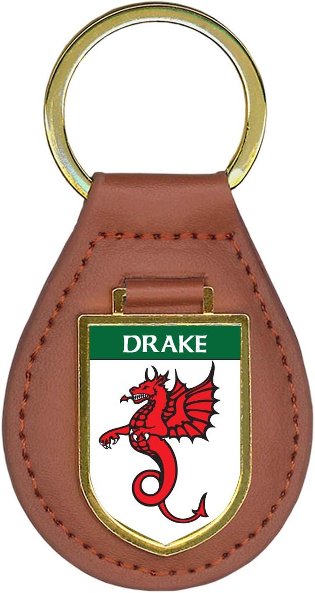 Drake Family Crest Coat of Arms Lot of Total Key Chains