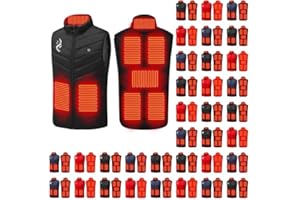 Heated Vest for Men Women Sleeveless 8-Zones Heated Jacket Winter Electric Warm Puffer Coat Outdoor Heat Vests
