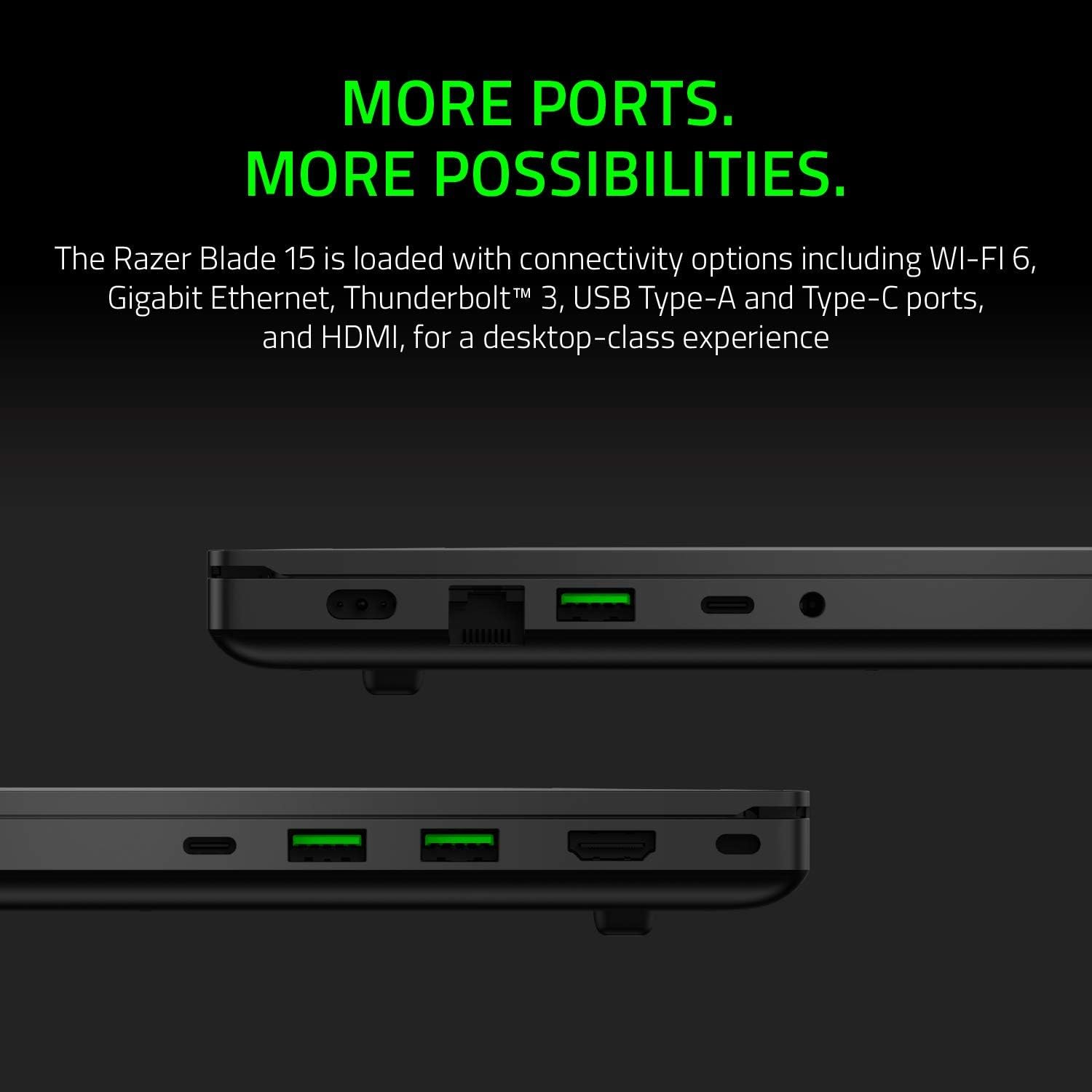 Razer Blade 15 Base Gaming Laptop 2020: Intel Core i7-10750H 6-Core, NVIDIA GeForce GTX 1660 Ti, 15.6" FHD 1080p 144Hz, 16GB RAM, 256GB SSD, CNC Aluminum, Chroma RGB Lighting, Thunderbolt 3, Black: Computers & Accessories