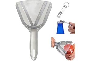 Universal Jar Opener for Arthritic Hands - 5.3 Inch Stainless Steel Bottle Opener Gripper for Weak Hands, Easy Grip Lid Remov