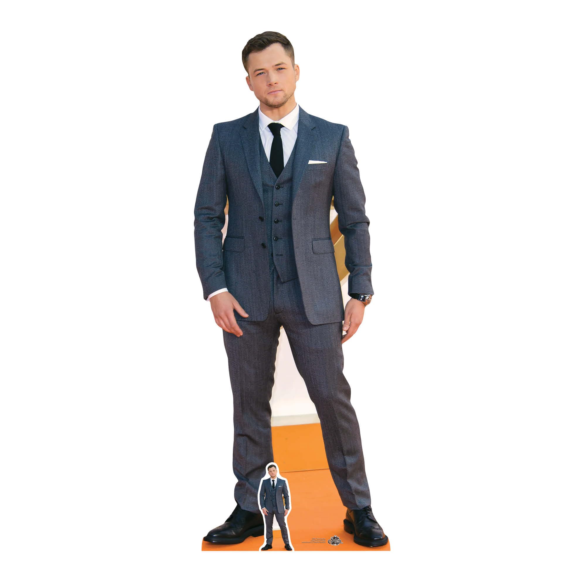 STAR CUTOUTS Life Size Cut Out with Mini Version of Taron Egerton, Cardboard, Multi-Colour, 178 x 67 x 178 cm โ image 1