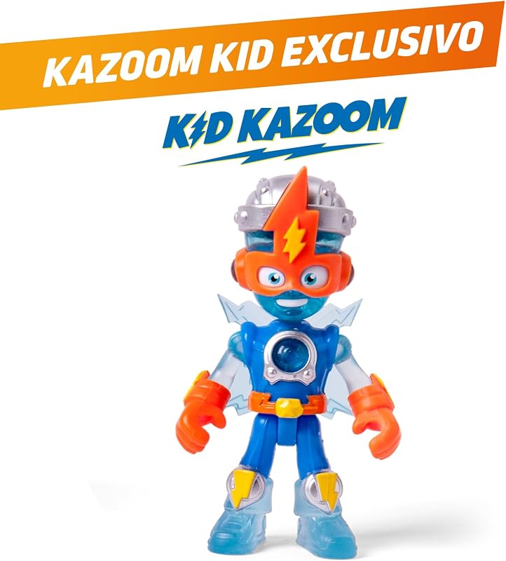 SUPERTHINGS KAZOOM Power – Combat Vehicle Kid Kazoom. Vehículo de Combate de Kid Kazoom de la Serie de TV “Kazoom Power”.Contiene 1 Combat Vehicle, 1 Kid Kazoom Exclusivo, 1 Arma y 1 Accesorio