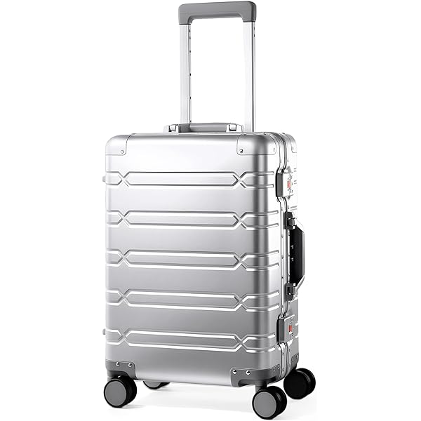 carry silver Amazon.com | Sindermore 20-inch Aluminum Carry-On Suitcase