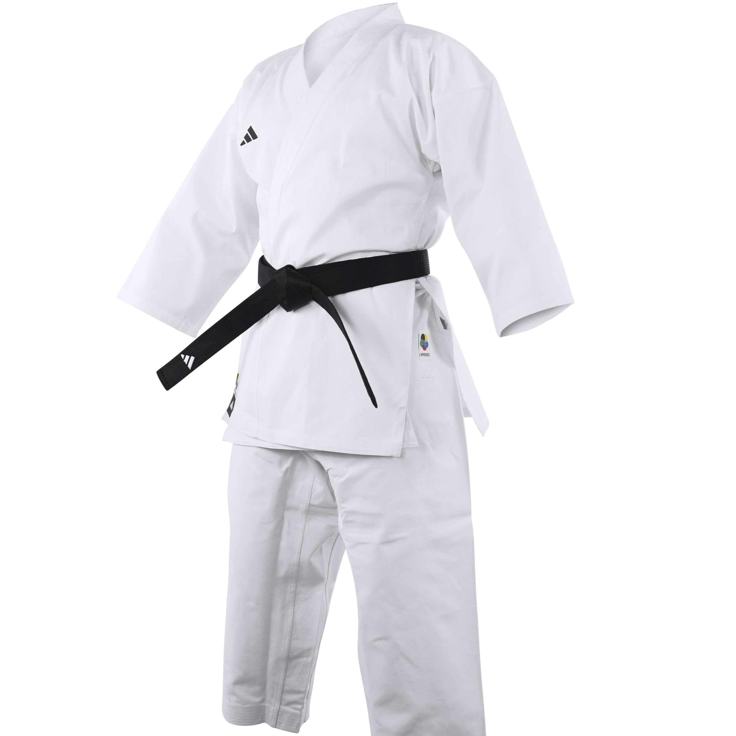 Adidas | WKF Club Karate Gi for Men, Women & Kids | Perfect for Training and Sparring | Durable Polycotton Martial Arts Uniform with Elasticated Waistband and Climacool Feature