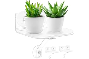 Skewo 2-Pack Acrylic Window Plant Shelves with Suction Cups & Support Brackets - Rectangle Window Sill Extender for Herb Pots, Succulents, Flower Boxes, Micro Greens | Indoor/Outdoor Use