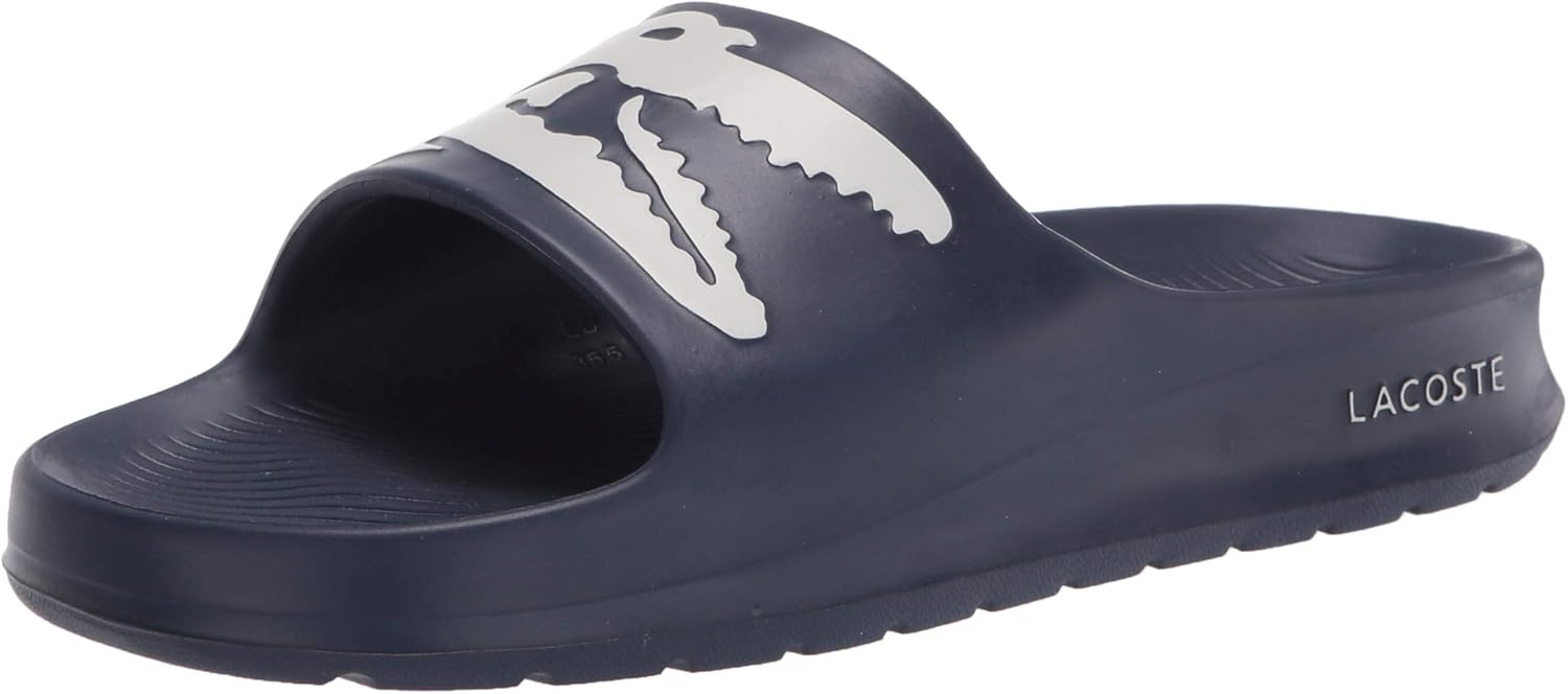 lacoste croco slides womens