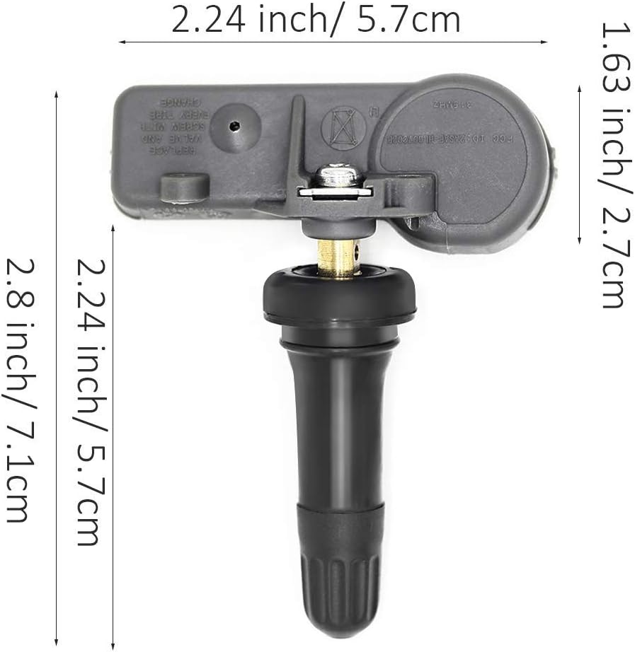 EONLION 315MHz Programmed Tire Pressure Monitoring System Sensor (TPMS) Compatible with Buick Cadillac Chevrolet GMC Pontiac Saturn 13598771 13598772 (Sets of 4): Automotive