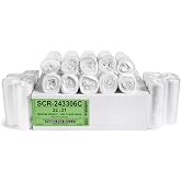 Aluf Plastics SCR-243306C 12-16 Gallon Trash Bags - (Commercial 1000 Pack) - Source Reduction Series Value High Density 6 Micron Gauge (equiv) - Intended for Office, Bathroom, Paper, Styrofoam