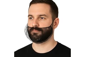 ZefeqCo 100Pcs Disposable Nylon Beard Nets - Breathable & Durable - 19" - Black