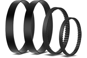 KingBra 4Pcs Vacuum Belts Replacement Belt Set Compatible with Bissell ProHeat 2X Revolution Pet Carpet Cleaner Model 1548, 1