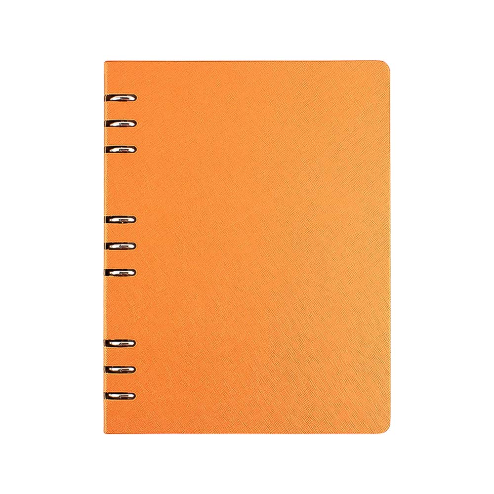 B5 Binder Ruled Notebook Executive Origaniser Refillable Planner Round Ring Binder Leather Cover Notepad
