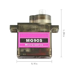 Maxmoral 2pcs MG90S 9g Metal Gear Micro Tower Pro
